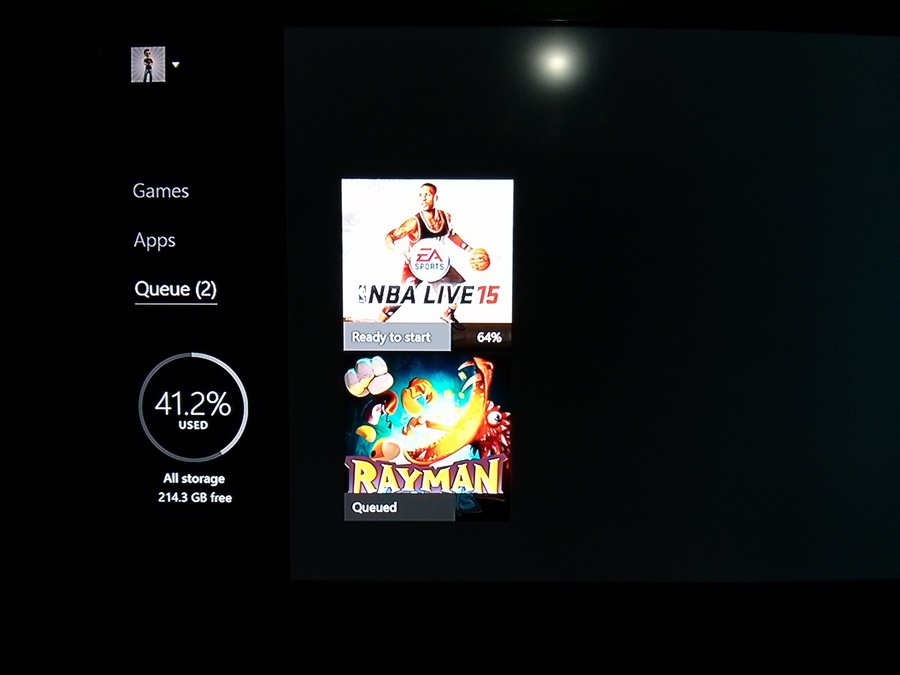 Xbox One Digital Download Queued